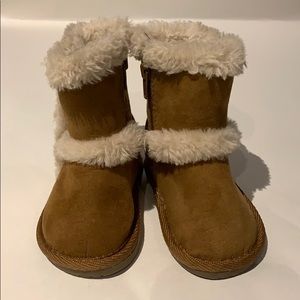 Teeny toes cognac boot size 2